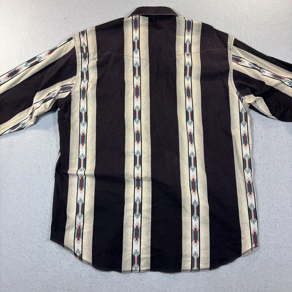VTG Wrangler‎ Brushpopper Western Aztec Southwestern XL Rodeo